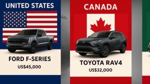 Самые продаваемые автомобили в разных странах.