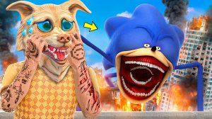 ЗА МНОЙ ОХОТИТЬСЯ СОНИК ПОЖИРАТЕЛЬ В ГТА 5 ! - 24 ЧАСА СПАСАЮСЬ В GTA 5