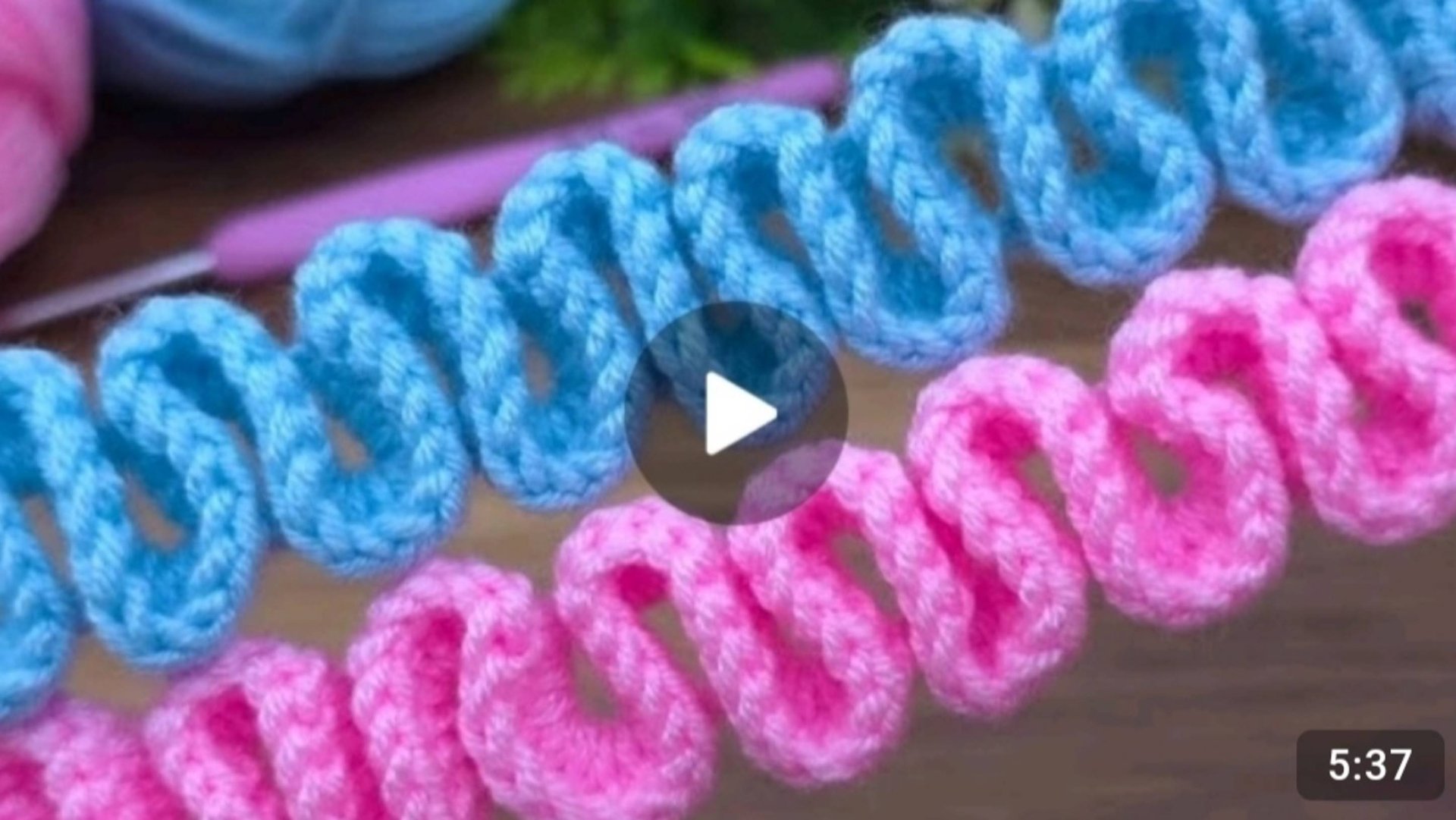 Узор волны крючком❤ #все_в_жизни_связано #вязаниекрючком #всевжизнисвязано смотреть онлайн