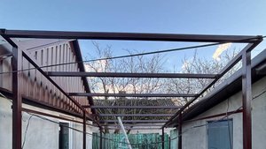 Односкатный навес из профнастила в Ханженково Макеевка_MAGIX AVC-AAC MP4_Internet HD 1080p 25 fps