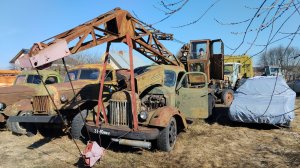 Ретро автокран К-46 ЗИЛ 164. Часть 3