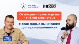 От ловушки производства к гибкой экосистеме. Новая форма выживания для промышленности. Игорь Петров.