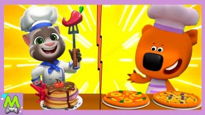 Ми-Ми-Мишки против Говорящего Тома.Супер Еда от Героев Мультиков.Кто Лучший Повар