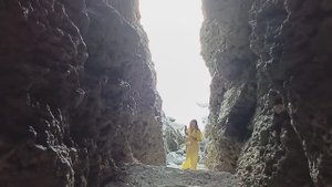 Сквозной грот на мысе Капчик (Новый Свет, Крым).