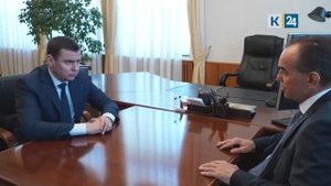 Кондратьев встретился в Москве с помощником президента Дмитрием Мироновым