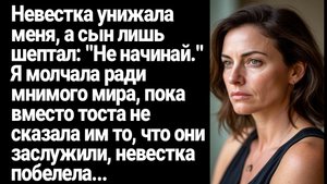 Жизненные Истории/Невестка унижала меня, а сын лишь шептал, Не начинай
