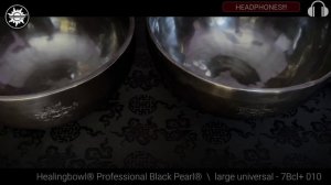7Bcl+ 010 Healingbowl® Professional Black Pearl® -  large universal set