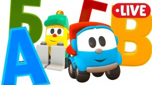 Развивающие песенки и мультик Грузовичок Лева  Учим буквы, цифры и даже планеты!