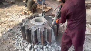 Процесс изготовления промышленных зубчатых колес.