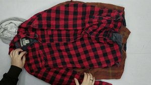 40652 Рубашки мужские фланель на мех подкладе, 2пак, camicie flanele imbotito, секонд (extra) оптом