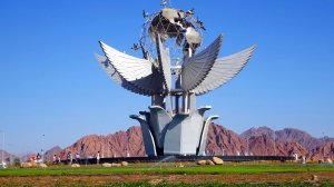 Египет-2023г. Начало обзорной экскурсии по Шарм-эль-Шейху. Приехали на Площадь Мира.