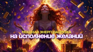 Энергозагрузки МЕДИТАЦИЯ ИСПОЛНЕНИЯ ЖЕЛАНИЙ 💜