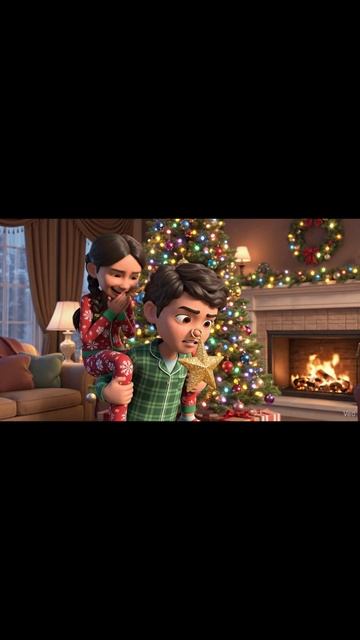 Халил и Асие "помогли" нарядить елку 🎄 (3D-анимация) | Christmas Fail #shorts #3danimation