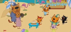 Три Кота Мультфильм День рождения Карамельки