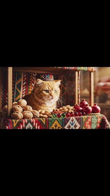 Кот-продавец на базаре 🇺🇿 (но он не хочет работать) | Cat at the Bazaar #shorts #funnycat #uzbekis