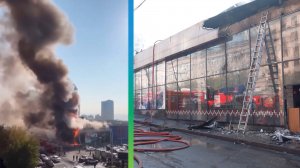 Пожар в торговом центре Еревана: есть пострадавший, двое пожарных отравились угарным газом