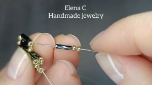 🍒Необычный браслет из бисера и стекляруса ❣️