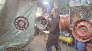 покраска штампованных дисков