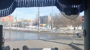 Вот так еще не снимала. На фуре по городу... Прикольно было...