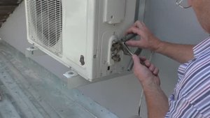 Перенос переустановка кондиционера ,практика , Часть 2