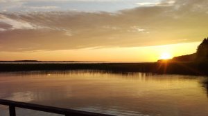 Закат на озере Сямозеро 2025