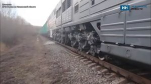 Появились новые кадры с места возгорания тепловоза в Ивановской области