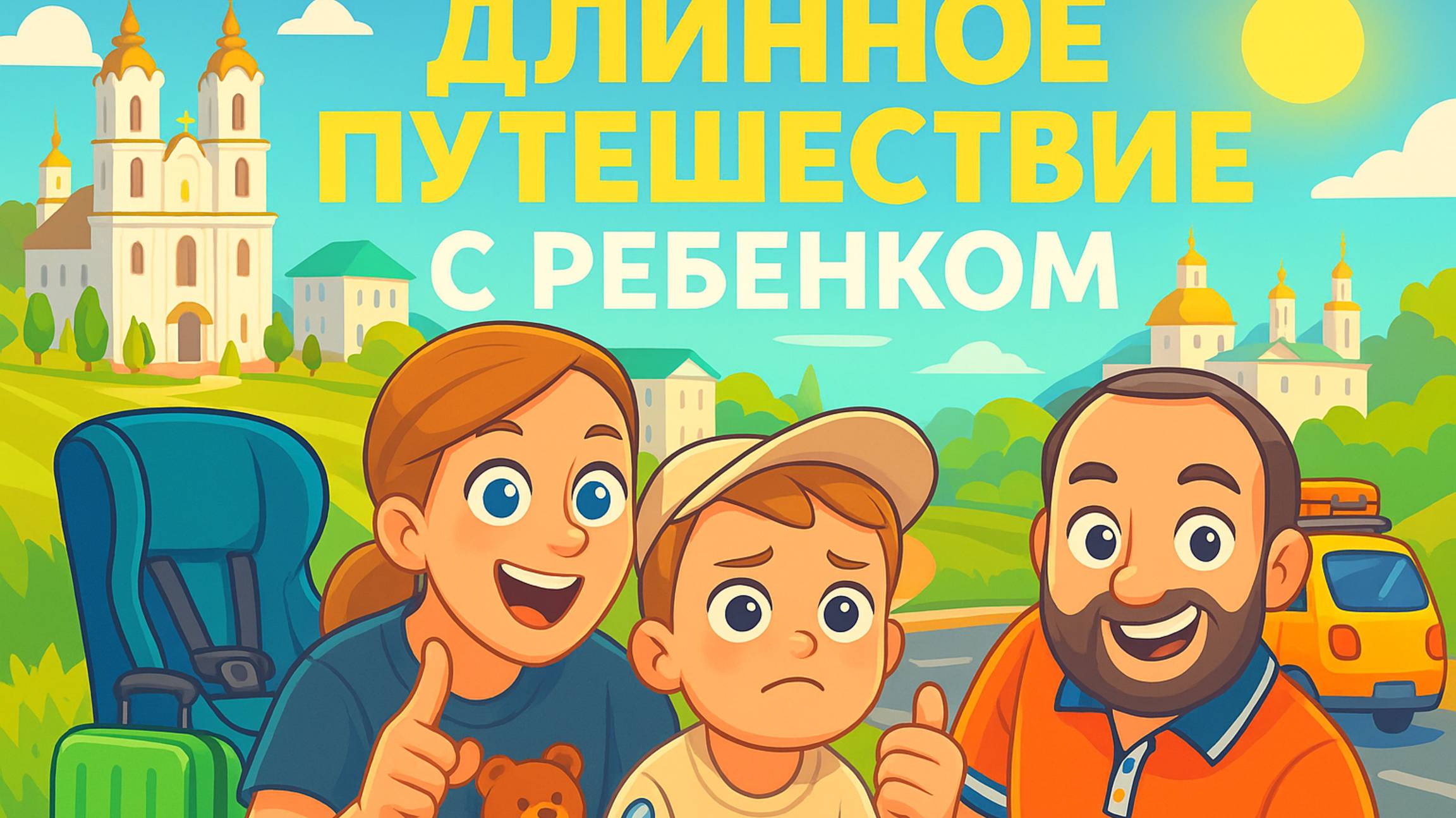 1100 км на машине с ребёнком от 6 мес. до 3 лет: что реально работает