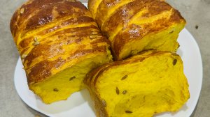 Тыквенный хлеб в духовке /Лучший рецепт тыквенного хлеба с семечками + рецепт теста на хлеб из тыквы