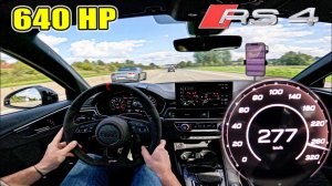 AUDI RS4 Competition на ТУРБИНАХ от BTM ВСТРЕЧАЕТ BENTLEY на АВТОБАНЕ AutoTopNL