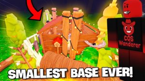 Я построил САМУЮ МАЛЕНЬКУЮ базу в игре 99 ночей в лесу в РОБЛОКС