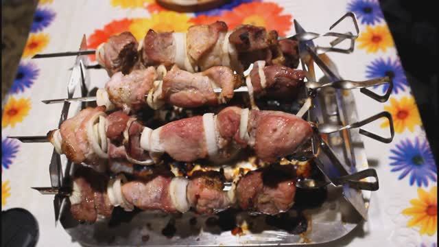 Сочный шашлык на кухне! Мангал для духовки.