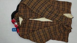 40651 Рубашки мужские фланель на мех подкладе, 1пак, camicie flanele imbotito, секонд (extra) оптом