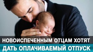 Новоиспеченным отцам хотят дать оплачиваемый отпуск