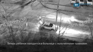 Момент аварии с восьмилетним мальчиком попал на камеры видеонаблюдения