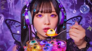 [ASMR] Волшебная пожирающая ведьма 🎃 Коллекция сладостей  🩸🕯️ #АСМР #asmr #aiasmr