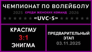 КрасГМУ - Энигма, UVC-5 (Девушки) - Предварительный этап