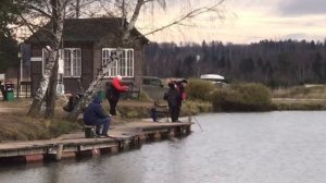 поимка форели