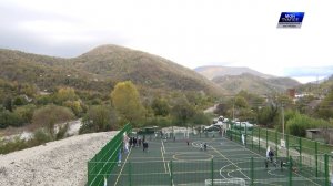 В селе Шепси открыта новая многофункциональная спортивно-игровая площадка