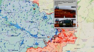 Карта боевых действий. Уничтоженная техника с обеих сторон