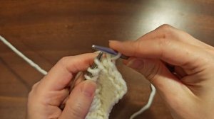 Теневой узор спицами, лицевые и изнаночные петли 🧶