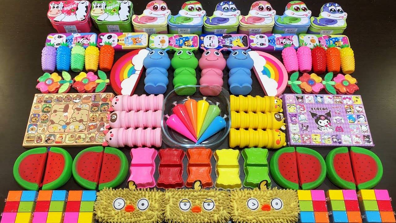 💖 Слайм АСМР 💖 Распаковка слаймов 💖 Микс крутых слаймов 💖