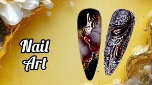 Идеи праздничного зимнего маникюра. МК