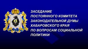 Заседание постоянного комитета Думы по вопросам социальной политики 06.11.2025
