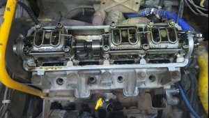 CRO$$отка. Установка новой расточенной  ГБЦ и вала 10.93. Разбираем старую ГБЦ