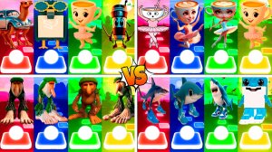 МЕГАМИКС ФЛУРИ ФЛУРА 🆚 БАЛЕРИНА КАПУЧИНО 🆚 ДРУГИЕ БРЕЙНРОТ МЕМЫ | Tiles Hop №269-272