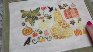 Вышивка. Оформила каминную полку к Хеллоуину. Старт набора от Неокрафт. Вязание детской кофточки