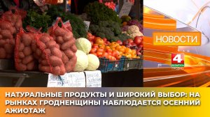 Натуральные продукты и широкий выбор: на рынках Гродненщины наблюдается осенний ажиотаж