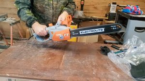 Пила цепная электрическая MSE 1800/16. Распаковка сборка тестирование