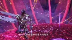 Трон, отмеченный Богом 184 Серия - Клип Лун Хаочень закрывает Бездну собой (Аниме-Мультсериал 2022)