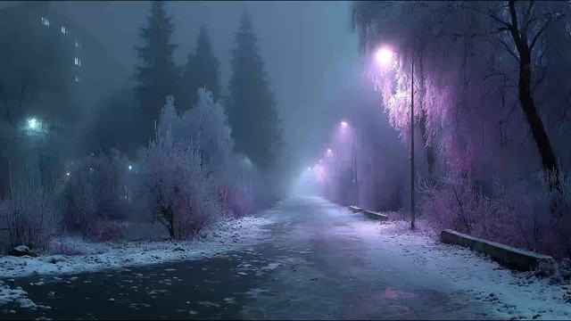 the frozen night whispers to you.